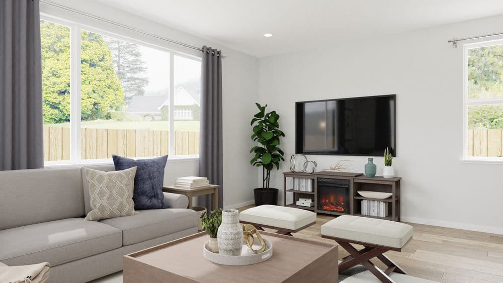 An Elegant Open Living And Dining Room Gallery, Image 1