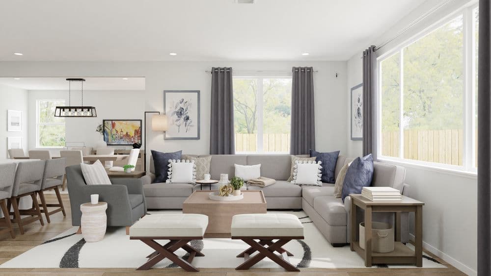 An Elegant Open Living And Dining Room Gallery, Image 2