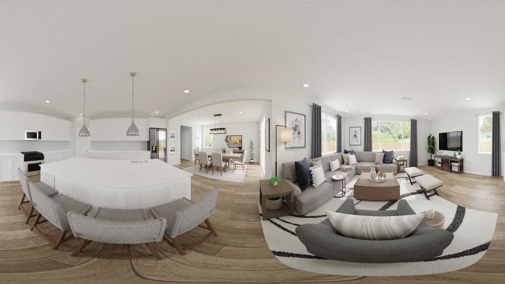 An Elegant Open Living And Dining Room Gallery, Image 5