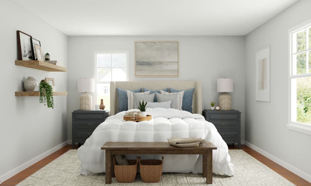 Rustic Coastal Bedroom With Beachy Decor