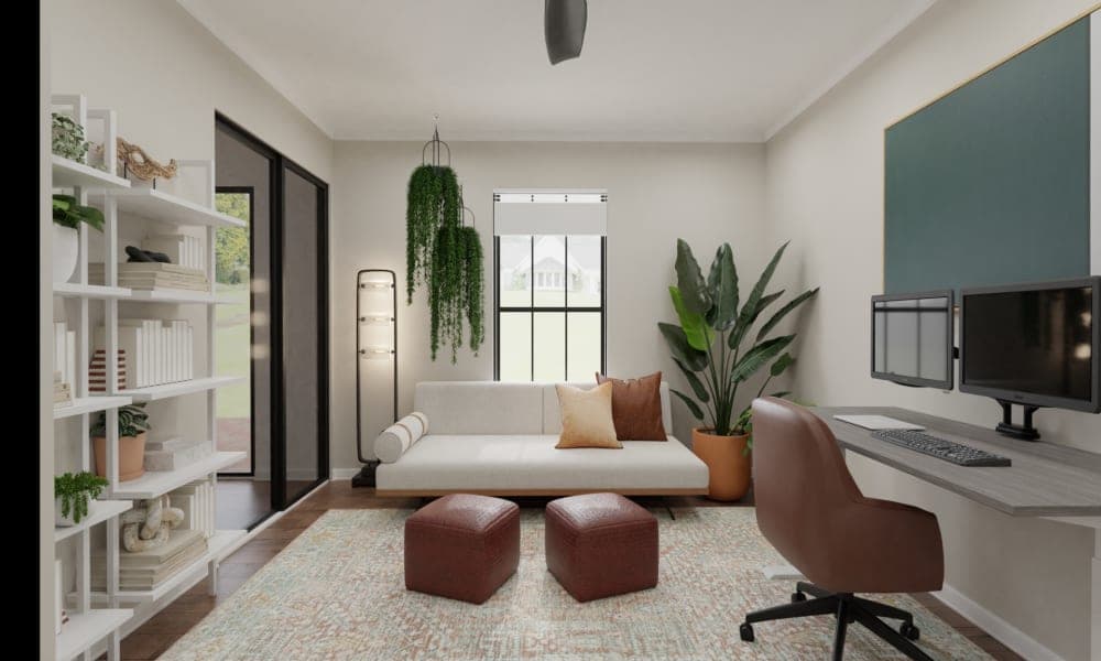 Modern Office Space with Daybed