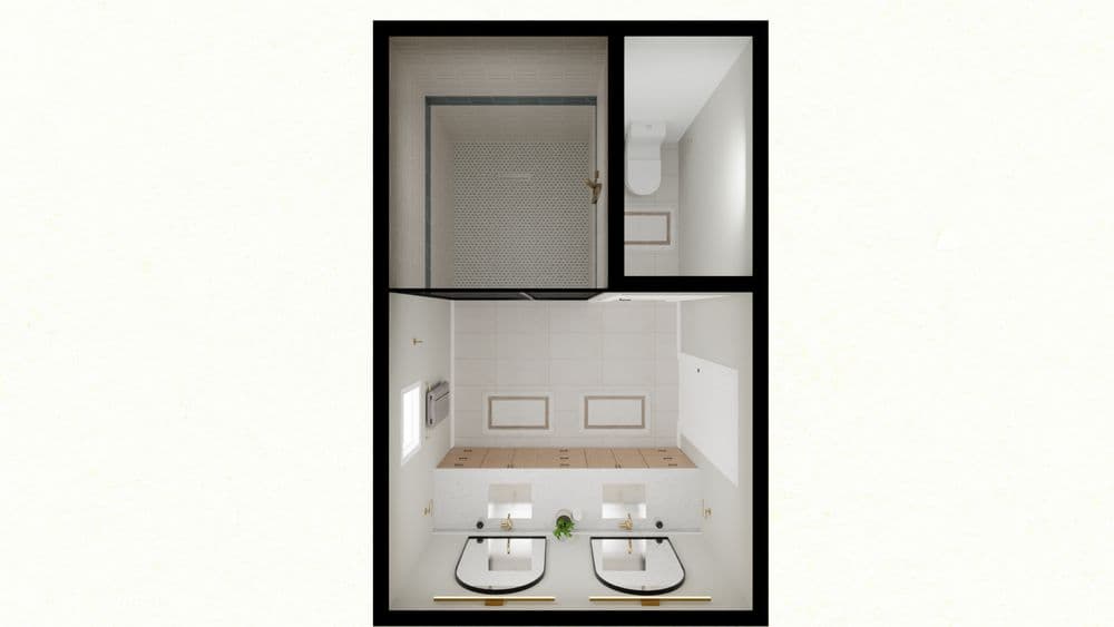 Contemporary Bathroom with Double Vanity Gallery, Image 3