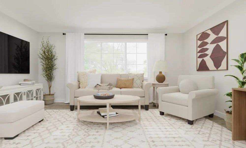Next in Style - How to Design a White Living Room You’ll Actually Want to Live In