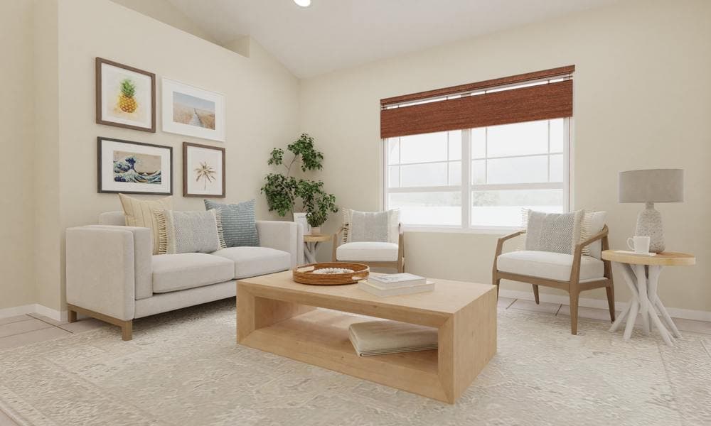 Cozy Living Room Design with Conversational Layout