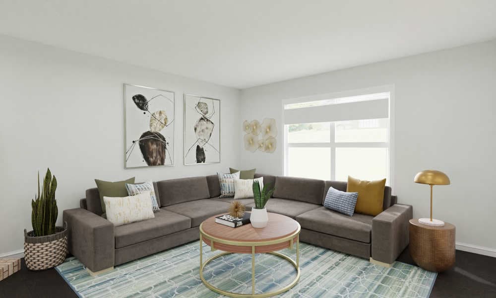 Cozy Living Room: Elegant Eclectic with Loveseat