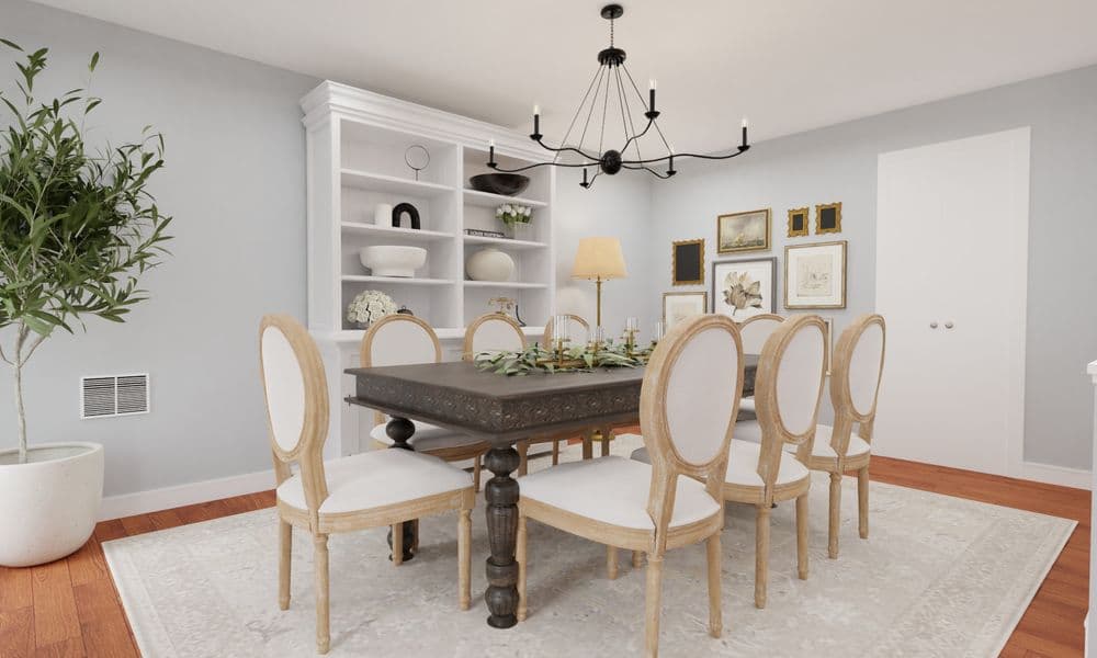 Dining Room Classic Elegant with Neutral Tones