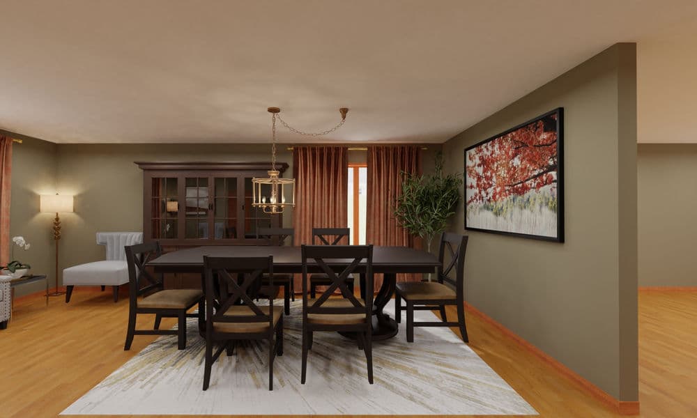 Dining Room Classic Elegant with Rich Colors