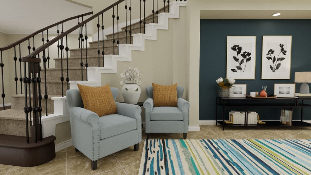 Elegant Foyer Design with Stylish Seating Area Gallery, Image 2