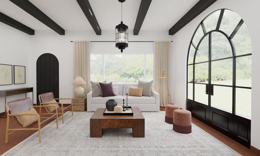 Elegant Guest Living Room with Pull-Out Sofa