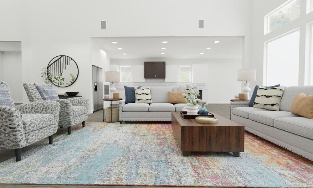 Elegant Living Room with Chic Art & Accents