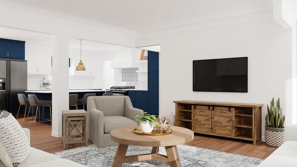 Elegant Living Room with Gallery Wall and Cozy Seating Gallery, Image 3