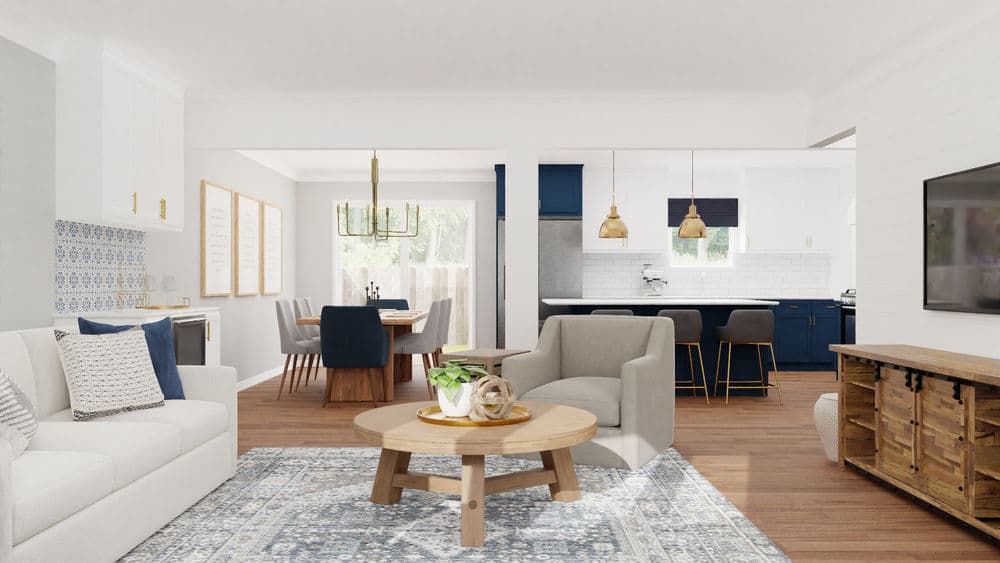 Elegant Living Room with Gallery Wall and Cozy Seating Gallery, Image 4