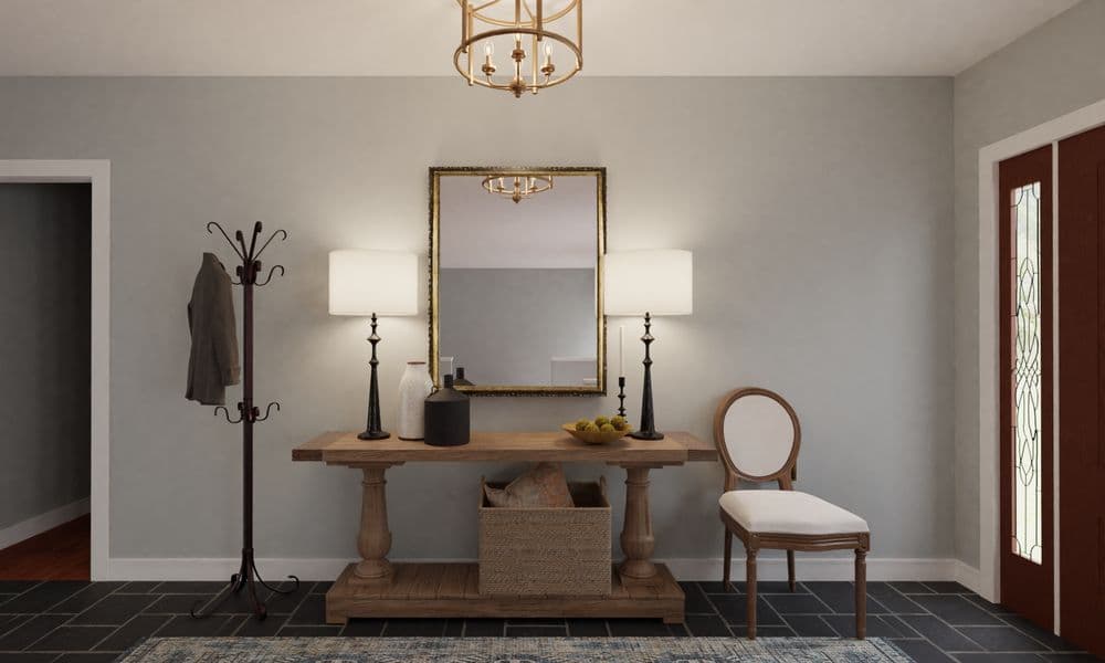 Entryway Traditional Design with Symmetrical Arrangement