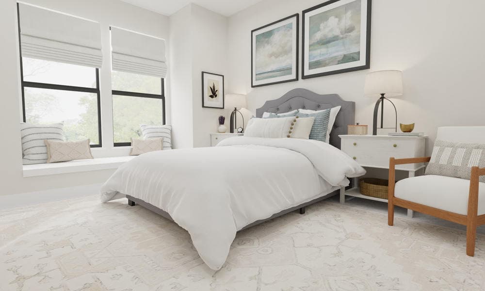 Guest Bedroom Modern Elegant with Cozy Reading Nook