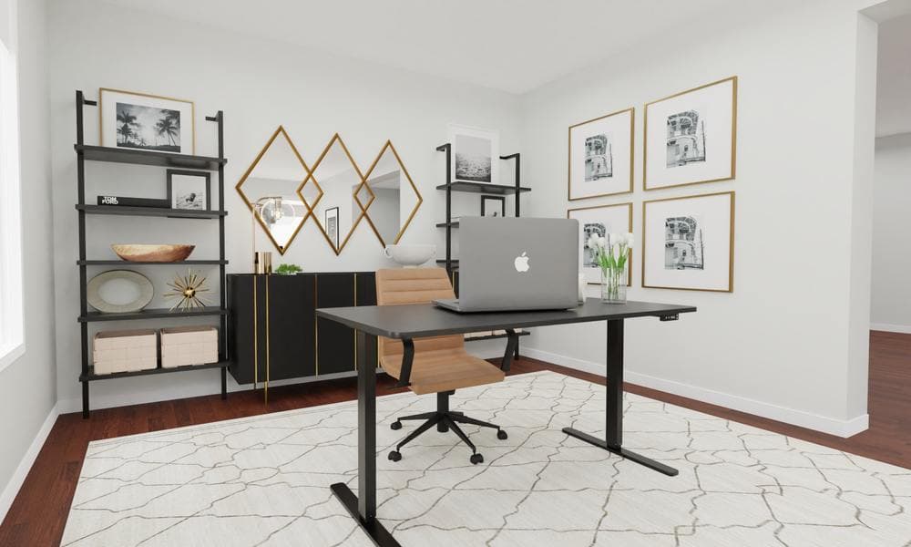 Home Office: Modern Elegant with Sleek Workspace