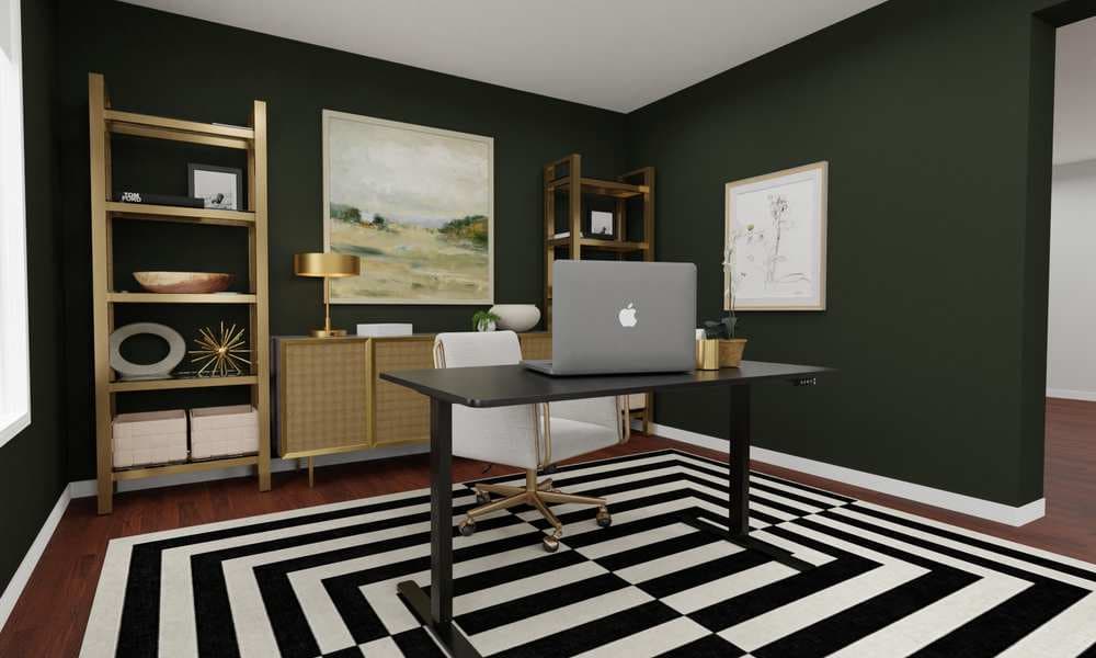 Home Office: Modern Glam with Bold Accents