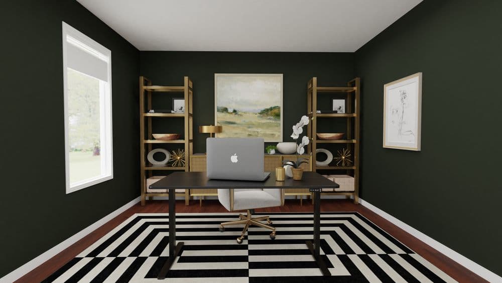 Home Office: Modern Glam with Bold Accents Gallery, Image 2