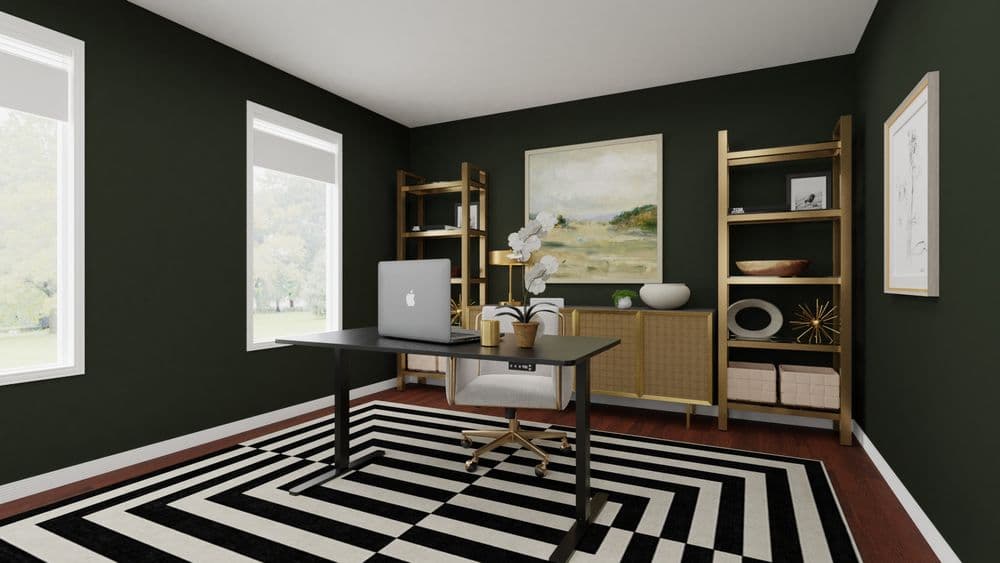 Home Office: Modern Glam with Bold Accents Gallery, Image 3