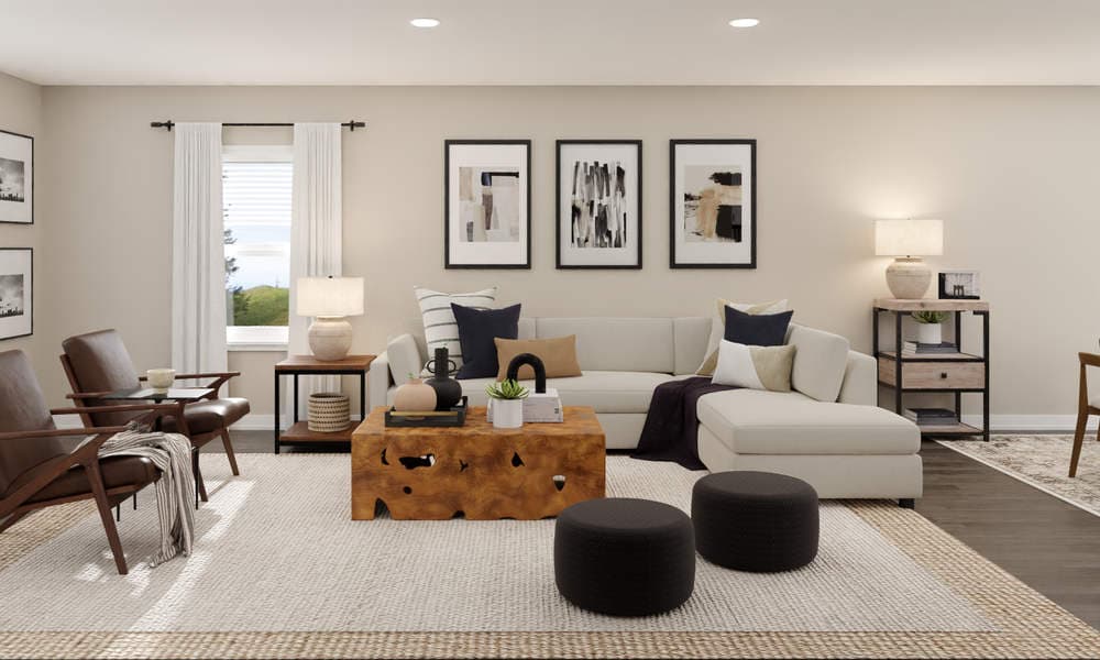 Living Room Modern Elegant with Open Seating