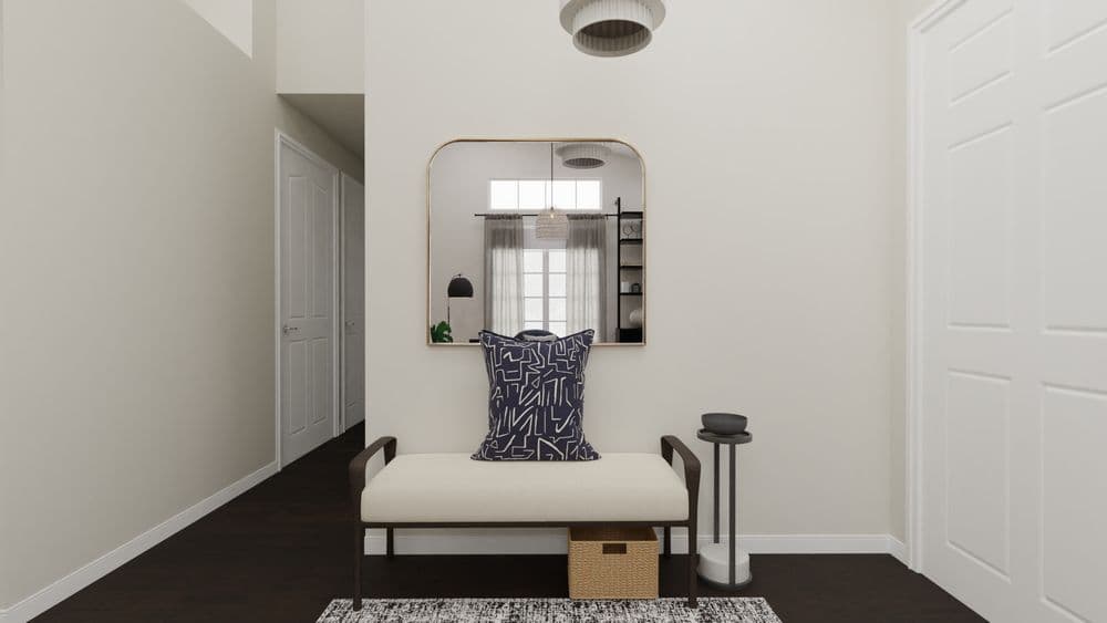 Living Room Moody Vibe with Dark Accent Wall Gallery, Image 4