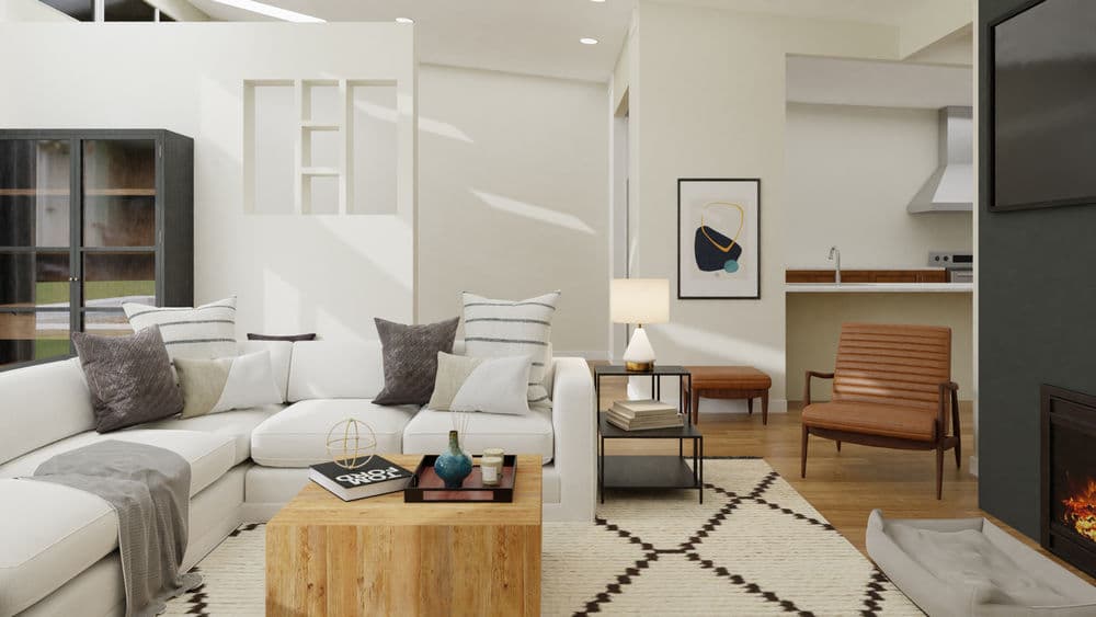 A Sunny Modern Rustic Living Room Gallery, Image 3