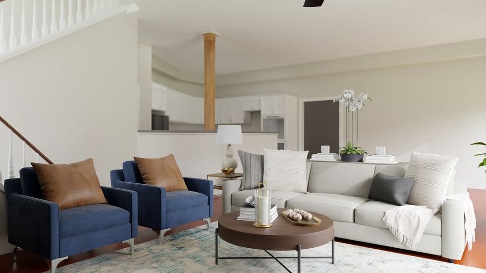 Additional Seating: Modern Transitional Living Room Gallery, Image 1