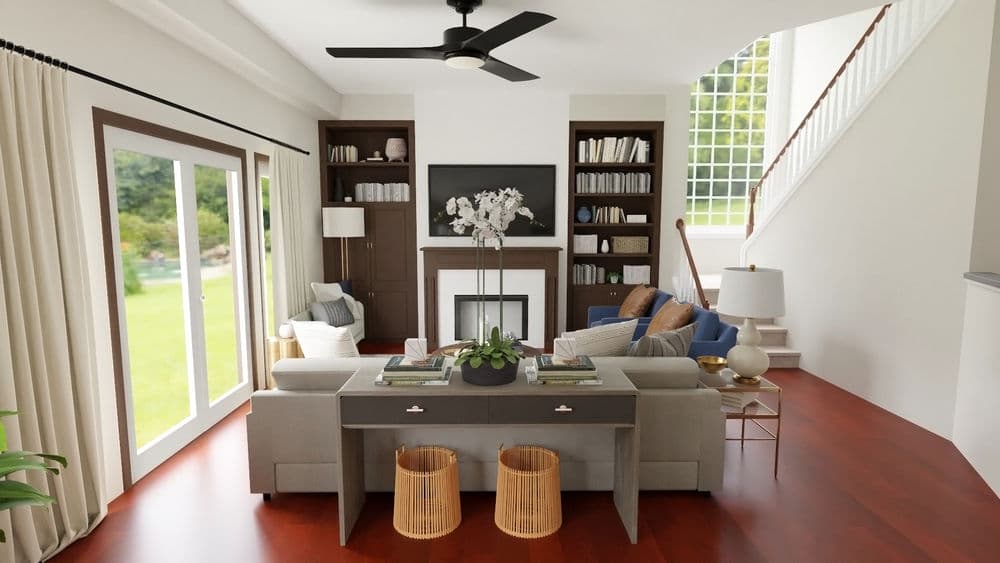 Additional Seating: Modern Transitional Living Room Gallery, Image 5