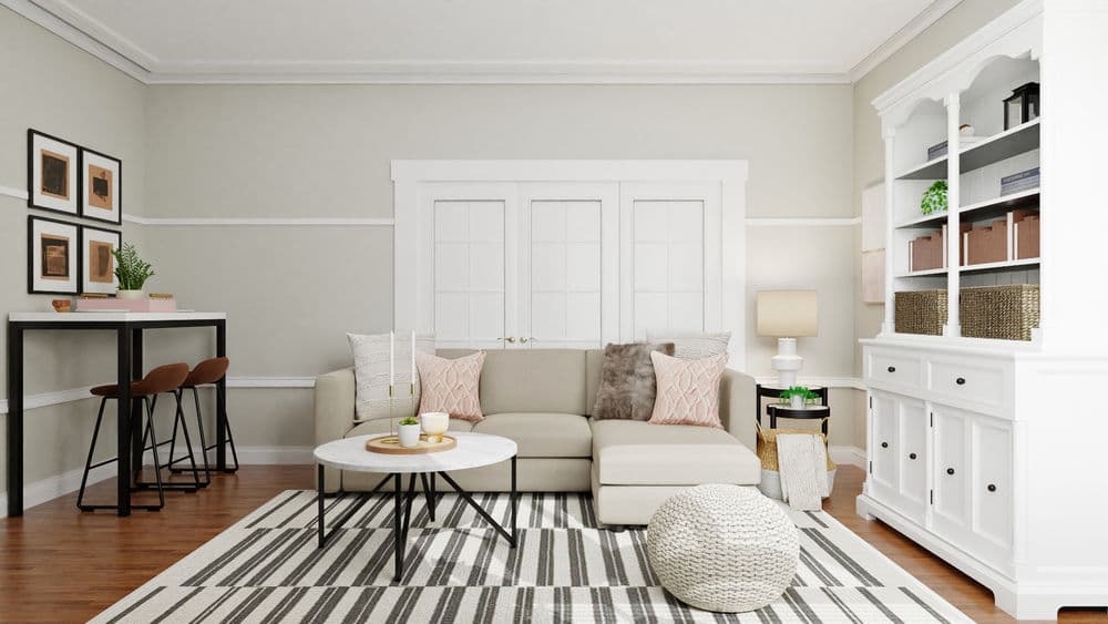 Blush Over This Mid-Century-Inspired Living Room Gallery, Image 2