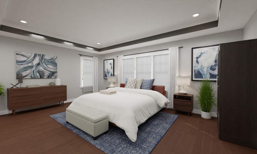 Modern Elegant Bedroom With Benjamin Moore Colors