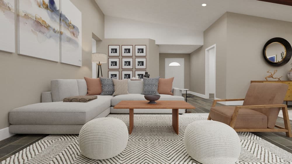 Modern Rustic Living Room with Neutral Palette Gallery, Image 2