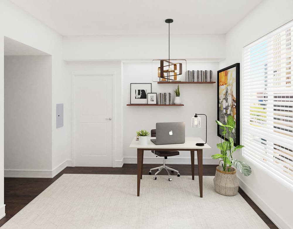 Colorful Prints & Pillows: A Mid-Century Modern Home Office Gallery, Image 2