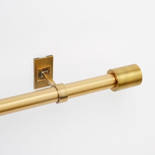 Oversized Metal Rod Antique Brass 60"-108'' image