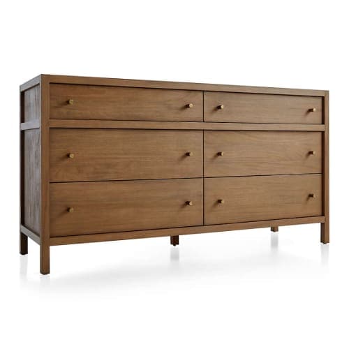 Keane Driftwood 6 Drawer Wood Dresser image