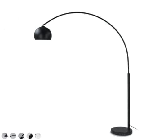 Crescent Black Floor Lamp image
