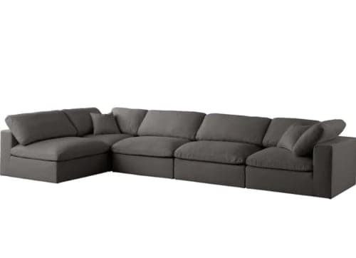 Jocqua Velvet Reversible Down Cushion Modular Corner Sectional image