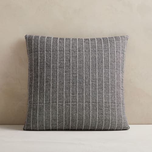 Ladder Stripe Pillow Cover midnight no insert image