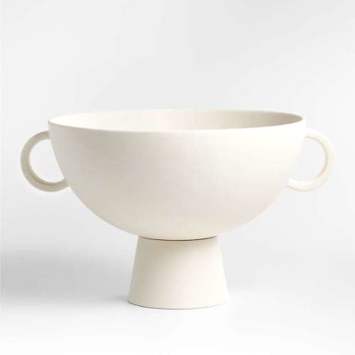 Nerida White Footed Centerpiece Bowl image