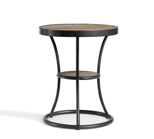 Bartlett Round Reclaimed Wood End Table image