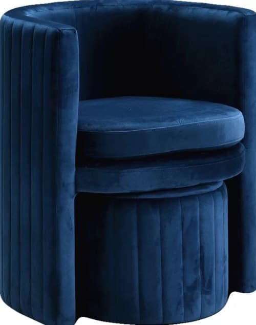 Malek Barrel Chair and Ottoman image