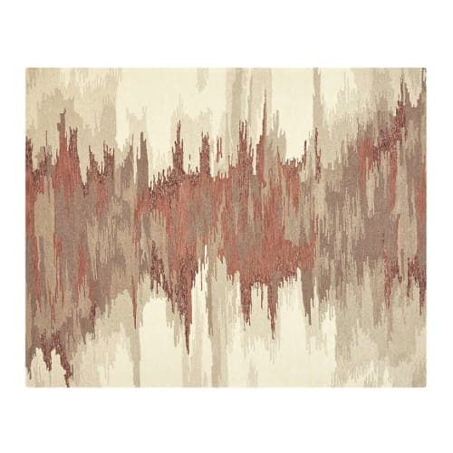 Birch Terra Cotta Wool-Blend Abstract Rug-8'x10' image