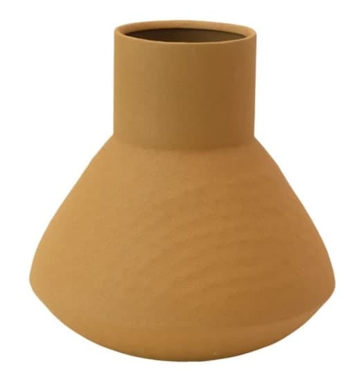 Ezra Mustard Stainless Steel Table Vase image