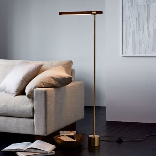 Linear Wood LED Floor Lamp image