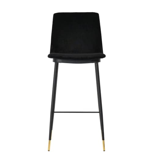 Alexa Black Velvet Counter Stool - Set of 2 image