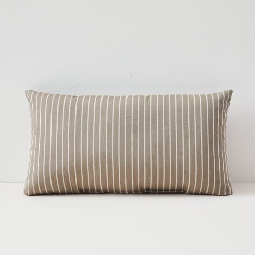 Sunbrella Indoor Outdoor Striped Lumbar Pillows With Insert-21"X12" image