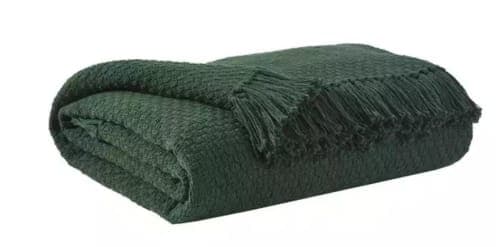 Accent Throw Waffle Emerald Green image