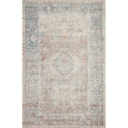 Jules Oriental Natural Ocean Area Rug-9'6"x14' image
