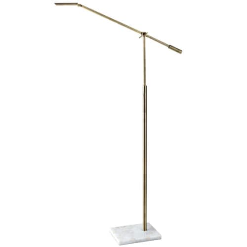 ADJUSTABLE BRASS LED FLOOR LAMP image