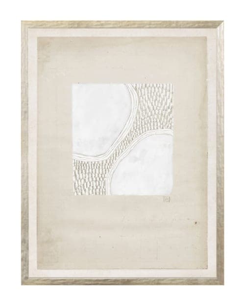 Beige Abstract 6 With Frame 25"x33" image