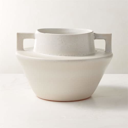 Masa White Terracotta Vase image