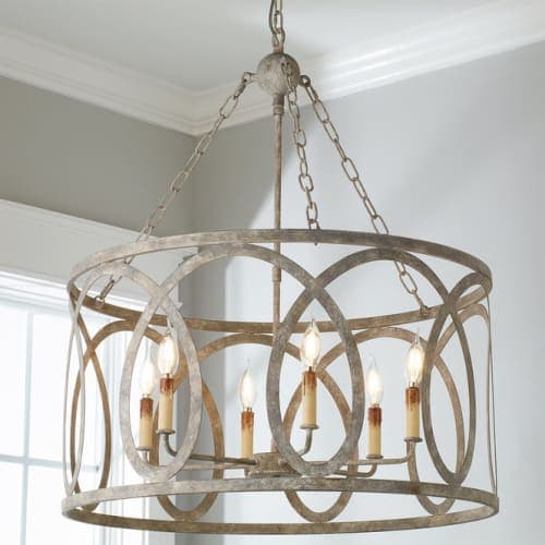 Transitional Cut Loop Drum Chandelier image